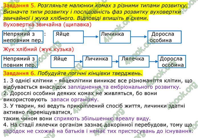 ГДЗ Зошит з Біології 7 клас Яременко