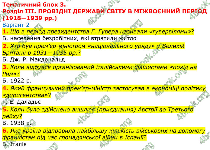 ГДЗ Зошит Всесвітня історія 10 клас Гісем