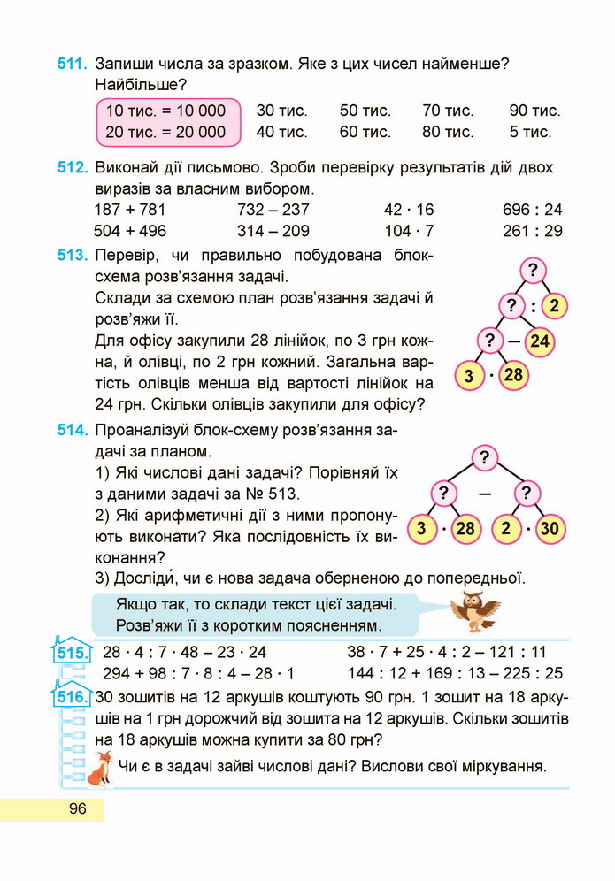 Математика 4 клас Заїка 1 частина