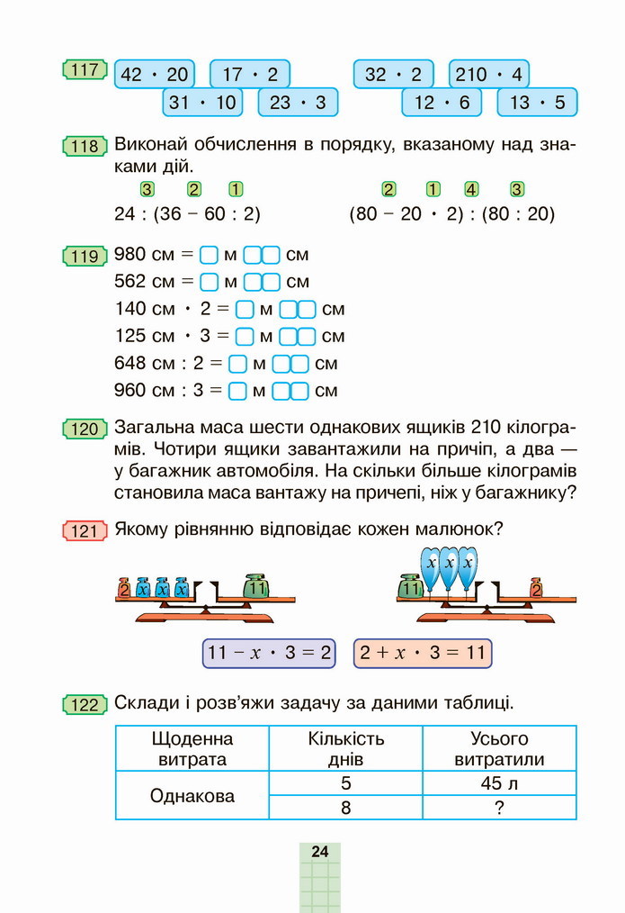 Математика 4 клас Будна 1 частина