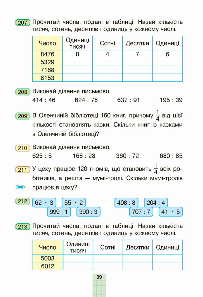 Математика 4 клас Будна 1 частина