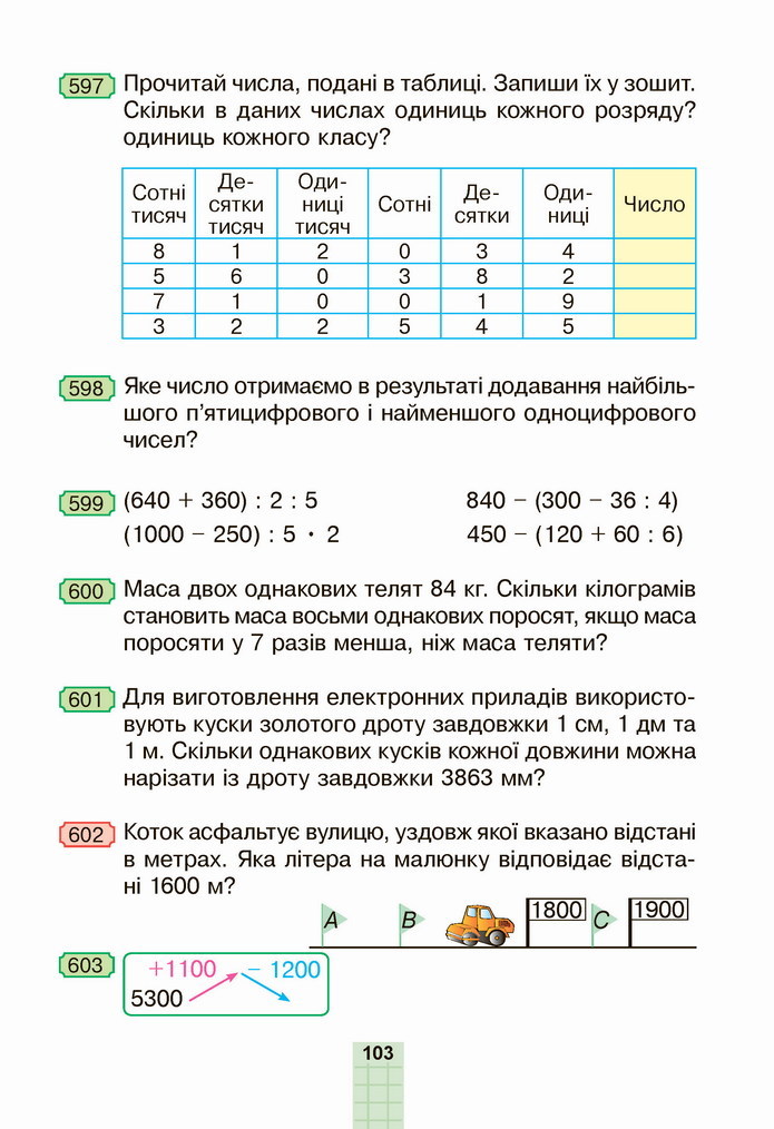 Математика 4 клас Будна 1 частина