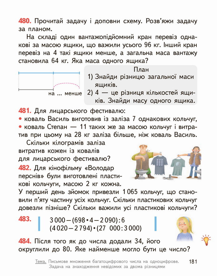 Математика 4 клас Гісь 1 частина