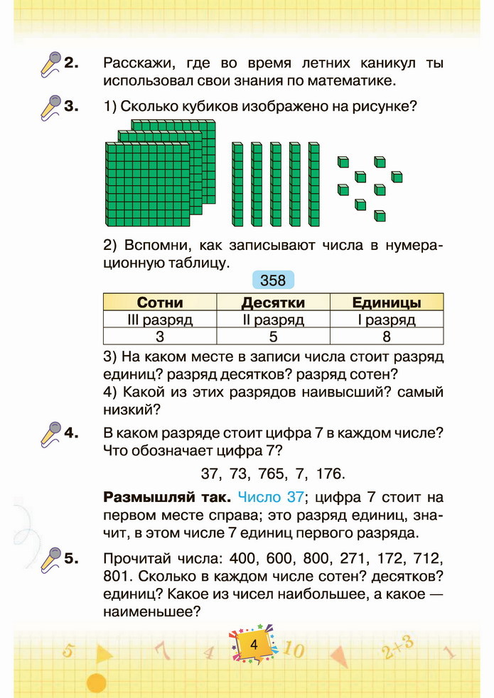 Математика 4 класс Листопад 1 часть