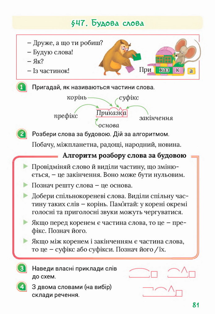 Українська мова 4 клас Остапенко 1 частина