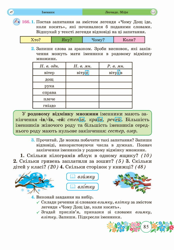 Українська мова 4 клас Сапун 1 частина