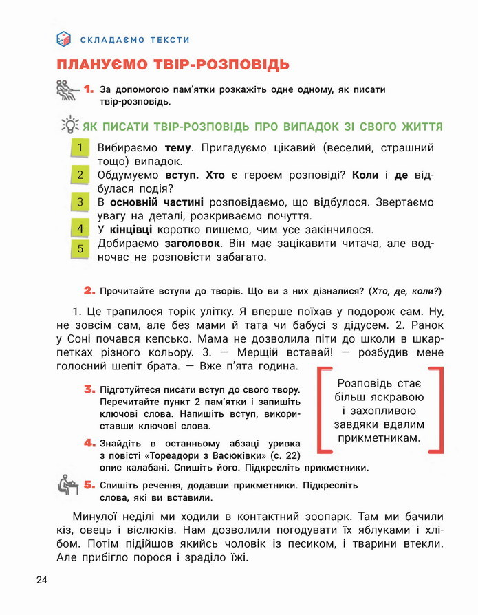 Українська мова 4 клас Іщенко 1 частина