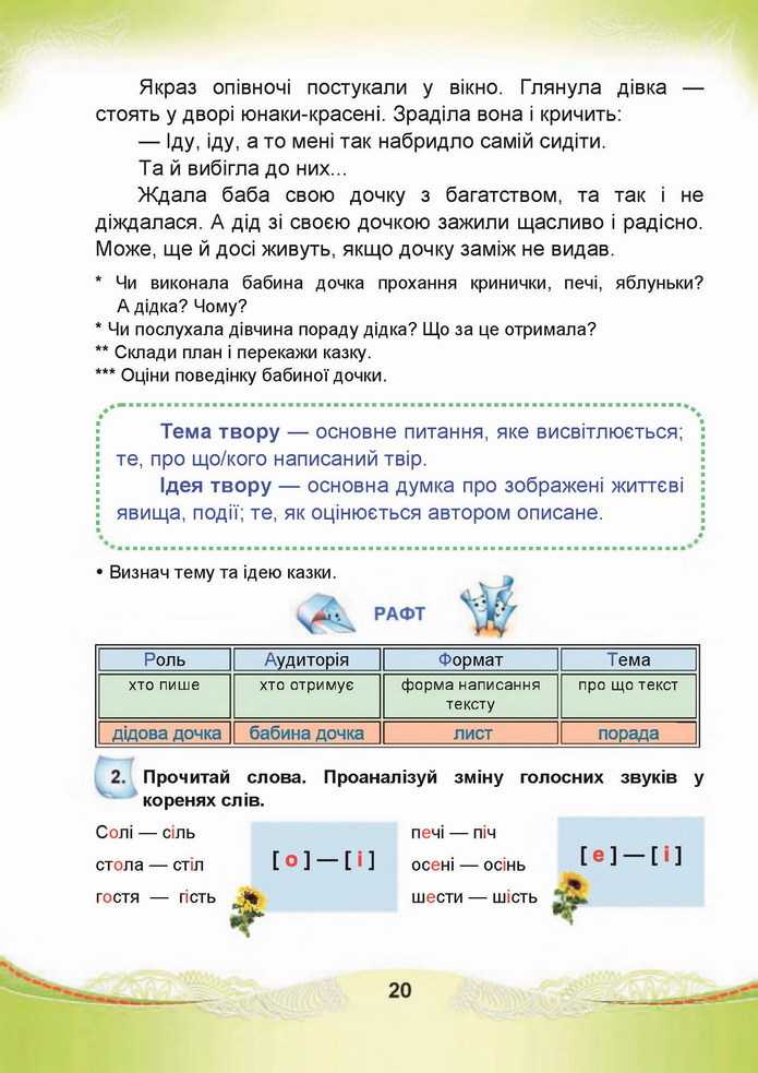 Українська мова 4 клас Чабайовська 1 частина