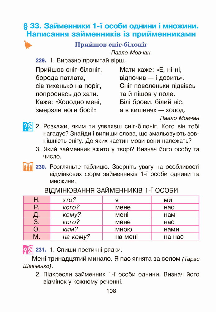 Українська мова 4 клас Варзацька 1 частина