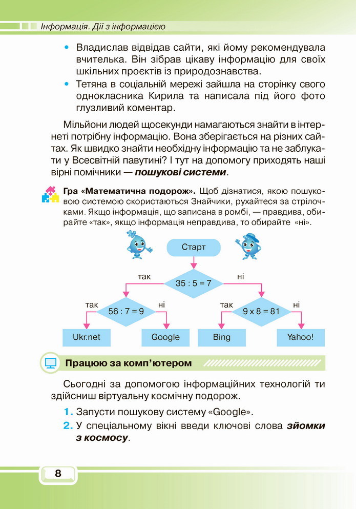 Інформатика 4 клас Вдовенко