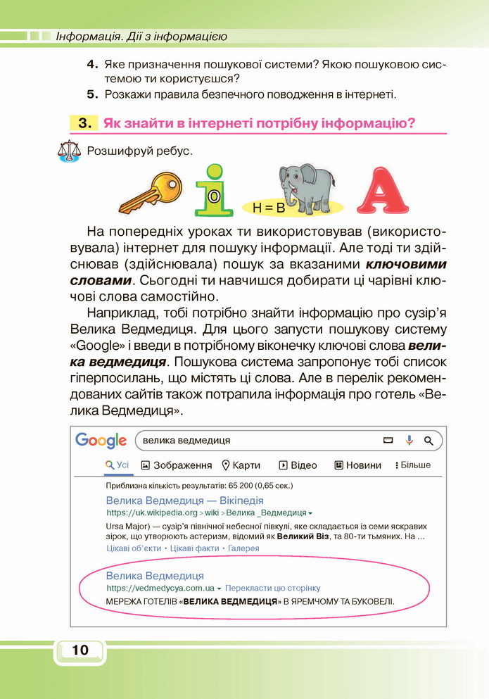 Інформатика 4 клас Вдовенко