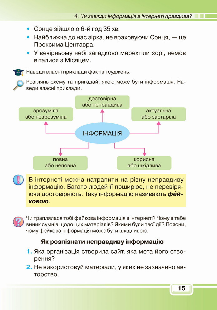 Інформатика 4 клас Вдовенко