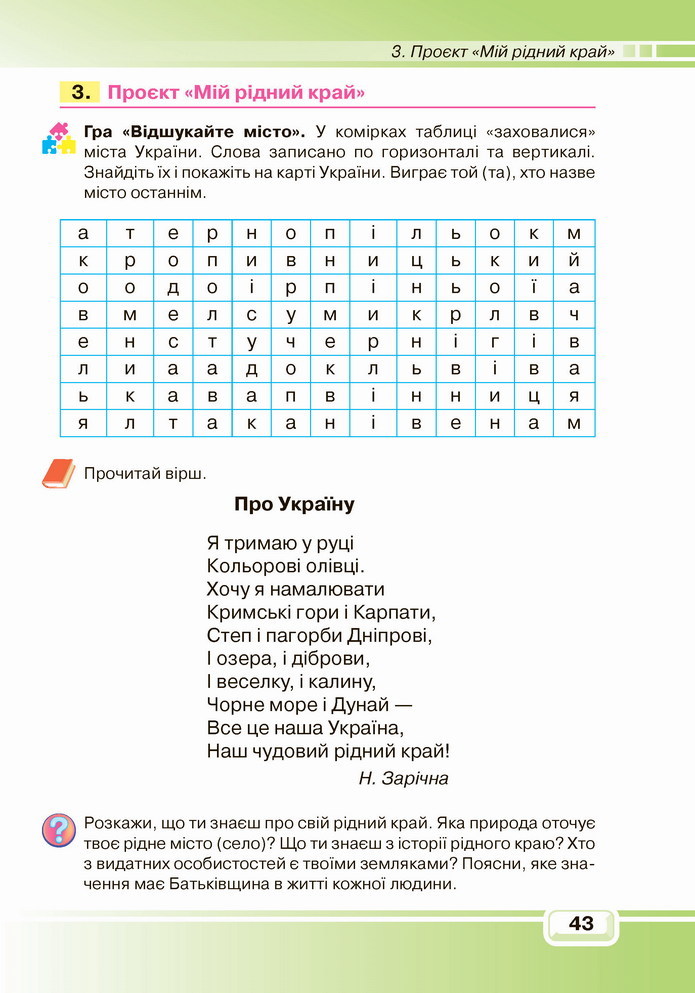 Інформатика 4 клас Вдовенко