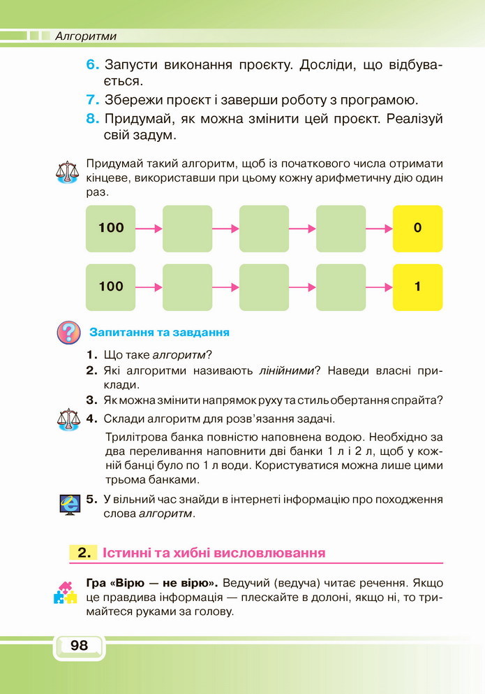 Інформатика 4 клас Вдовенко