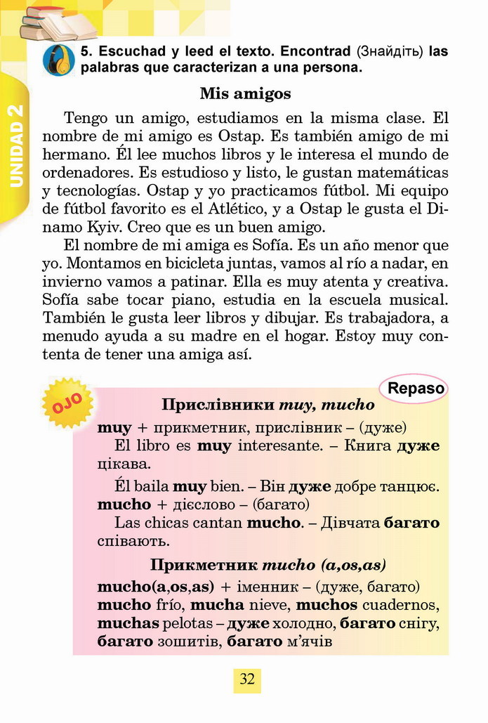 Іспаснька мова 4 клас Бреславська