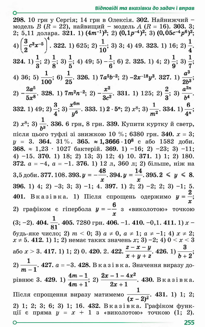 Алгебра 8 клас Істер 2021