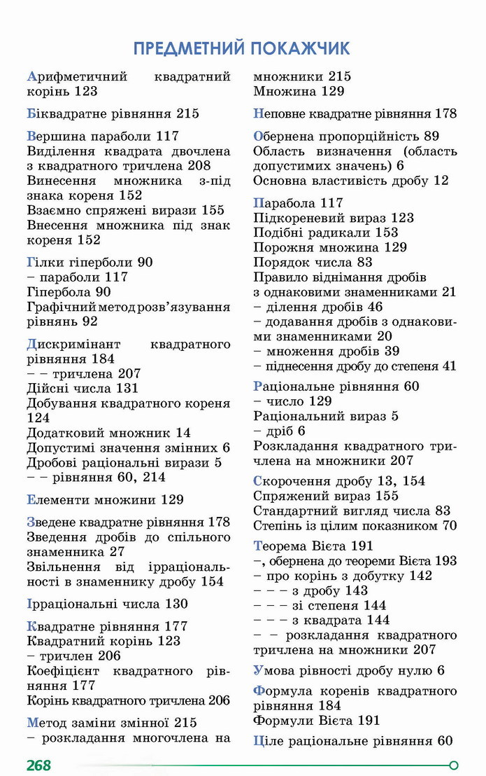 Алгебра 8 клас Істер 2021