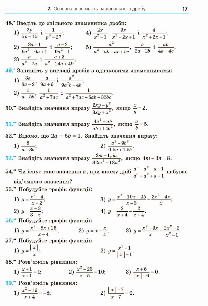 Алгебра 8 клас Мерзляк 2021