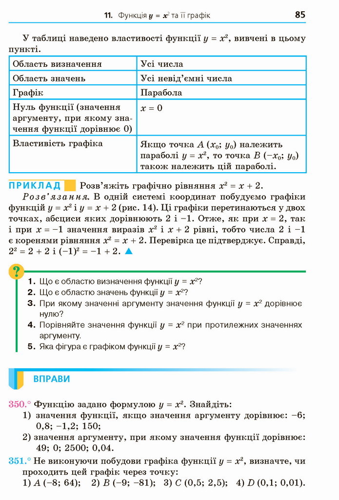 Алгебра 8 клас Мерзляк 2021