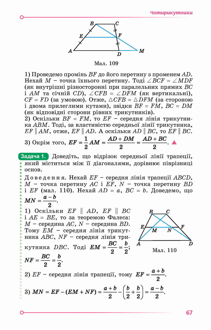 Геометрія 8 клас Істер 2021