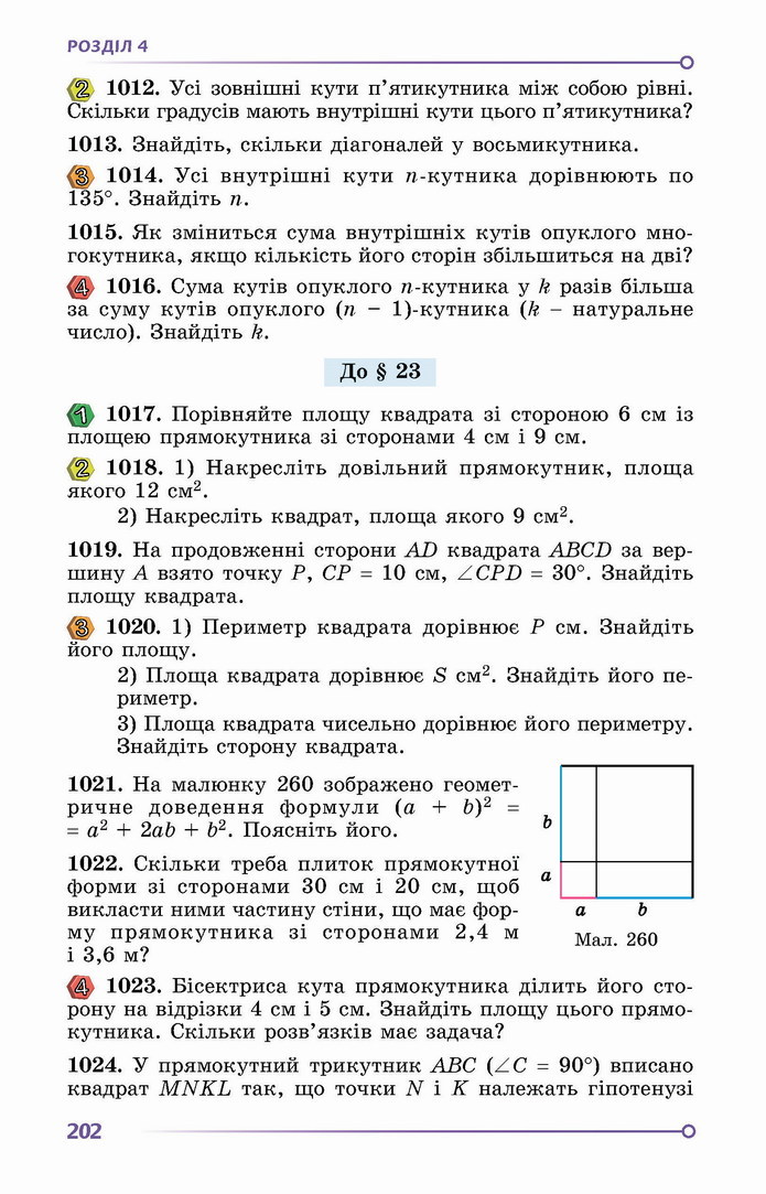 Геометрія 8 клас Істер 2021