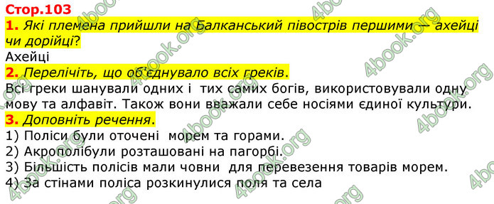 ГДЗ Всесвітня історія 6 клас Гісем 2019