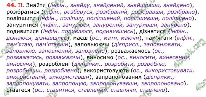 Відповіді Українська мова 7 клас Єрмоленко (2015)