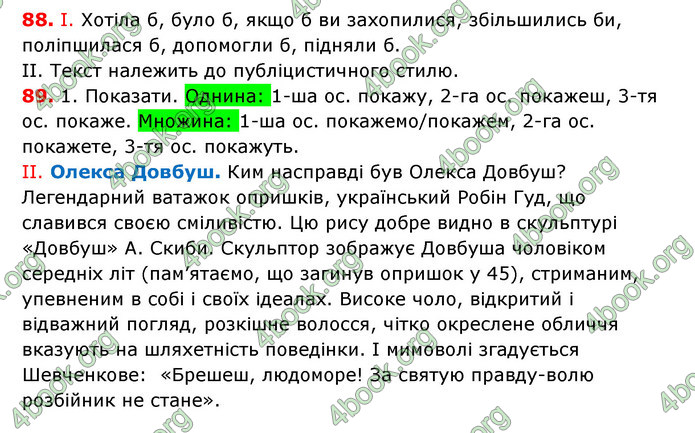 Відповіді Українська мова 7 клас Єрмоленко (2015)