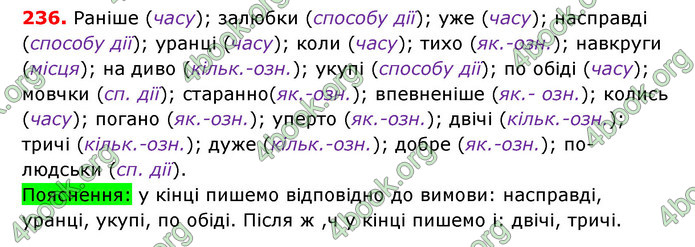 Відповіді Українська мова 7 клас Єрмоленко (2015)