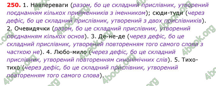 Відповіді Українська мова 7 клас Єрмоленко (2015)