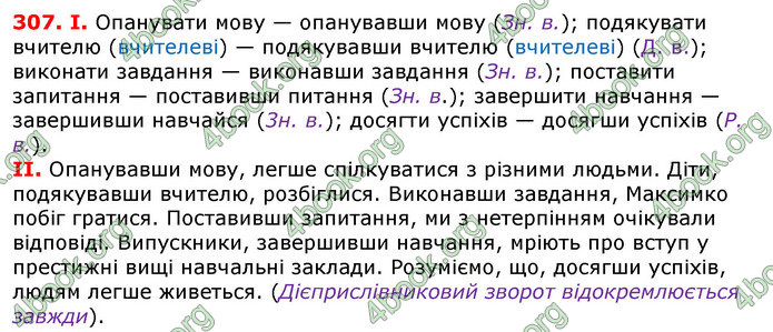 Відповіді Українська мова 7 клас Глазова 2020