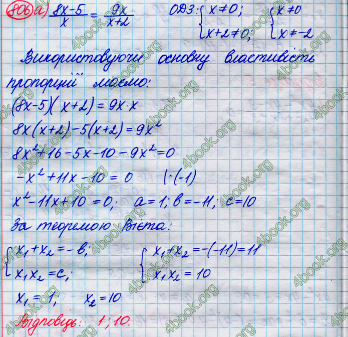 ГДЗ Алгебра 8 клас Кравчук