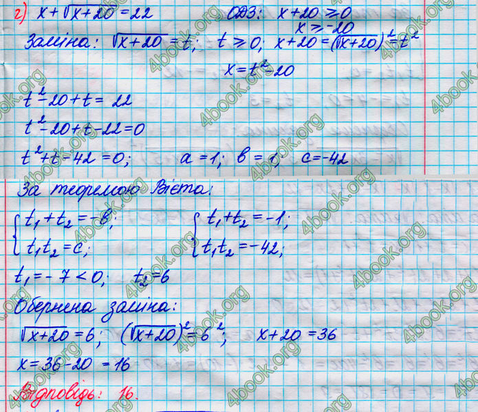 ГДЗ Алгебра 8 клас Кравчук