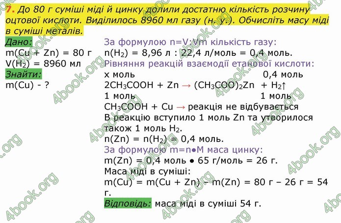 Хімія 9 клас Березан. ГДЗ