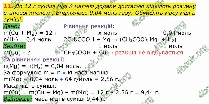 Хімія 9 клас Березан. ГДЗ