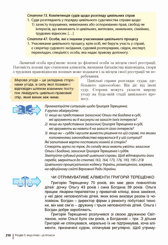 Підручник Основи правознавства 9 клас Ремех