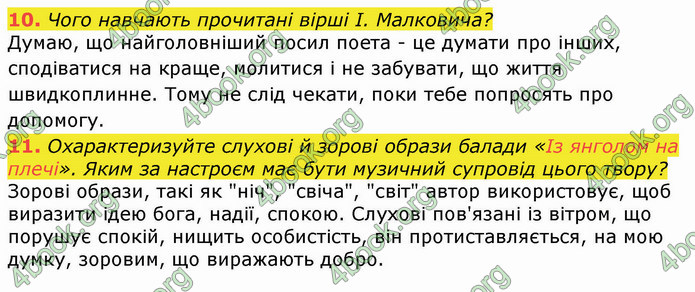 ГДЗ Українська література 8 клас Авраменко 2021