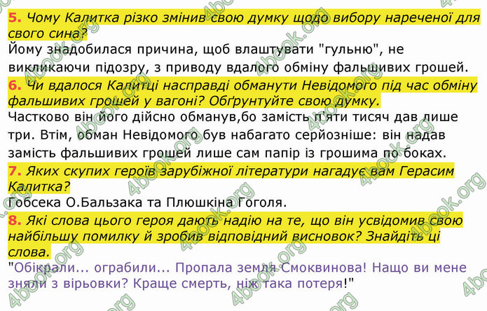ГДЗ Українська література 8 клас Авраменко 2021