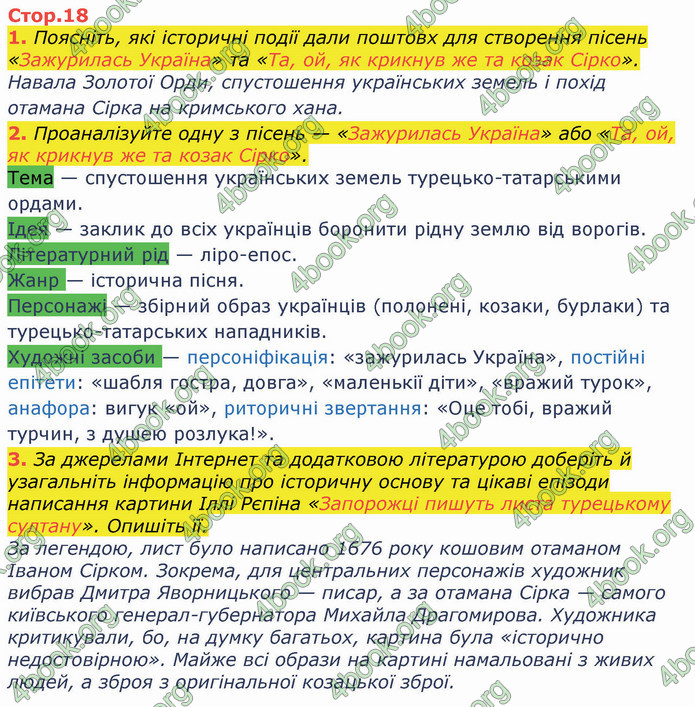 ГДЗ Українська література 8 клас Коваленко 2021