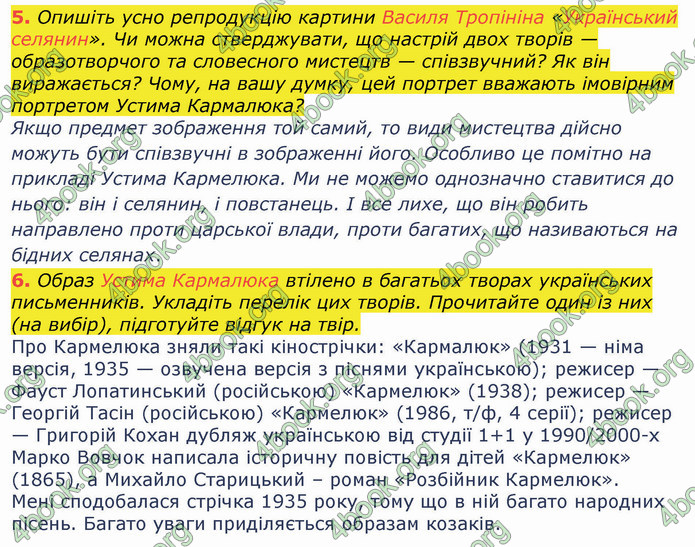 ГДЗ Українська література 8 клас Коваленко 2021