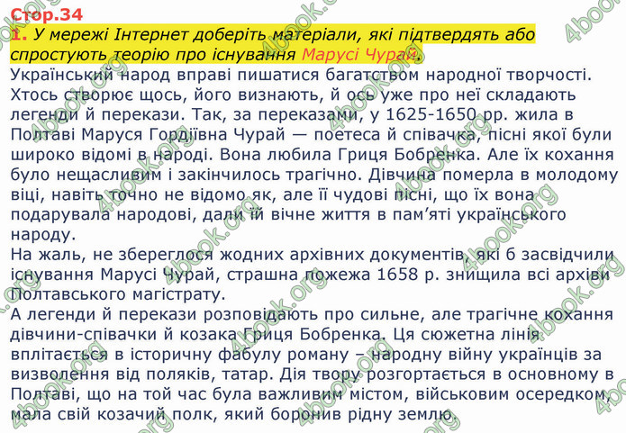 ГДЗ Українська література 8 клас Коваленко 2021