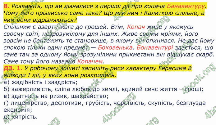 ГДЗ Українська література 8 клас Коваленко 2021