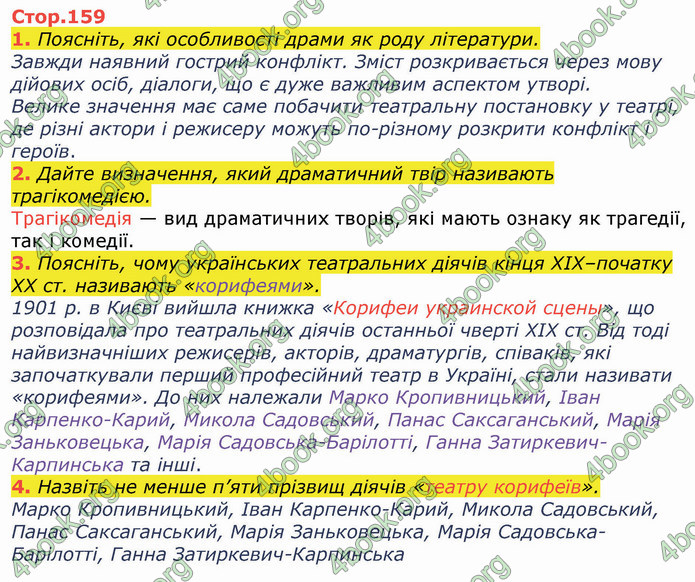 ГДЗ Українська література 8 клас Коваленко 2021