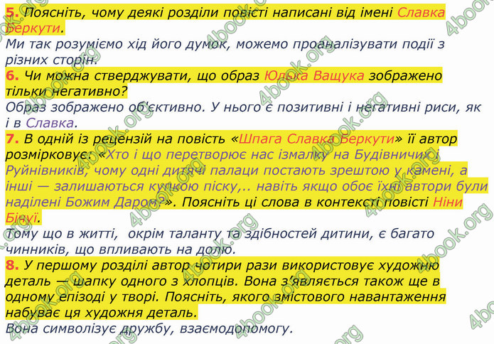 ГДЗ Українська література 8 клас Коваленко 2021