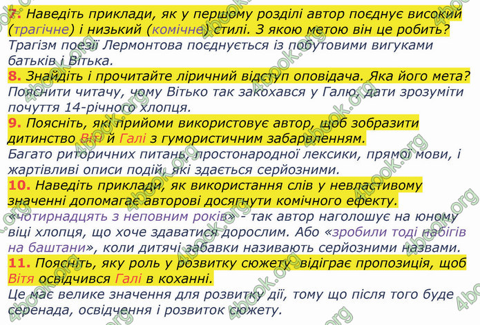 ГДЗ Українська література 8 клас Коваленко 2021
