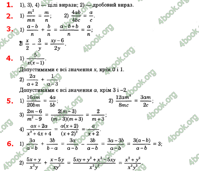 Відповіді Алгебра 8 клас Істер 2021. ГДЗ