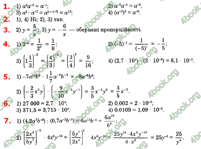 Відповіді Алгебра 8 клас Істер 2021. ГДЗ