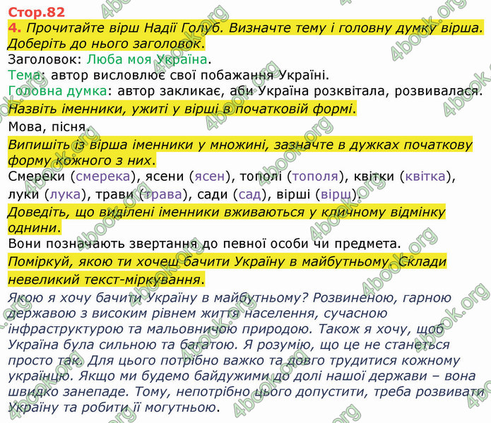 ГДЗ Українська мова 4 клас Вашуленко 2021 (1 частина)