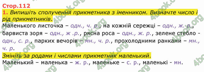 ГДЗ Українська мова 4 клас Вашуленко 2021 (1 частина)