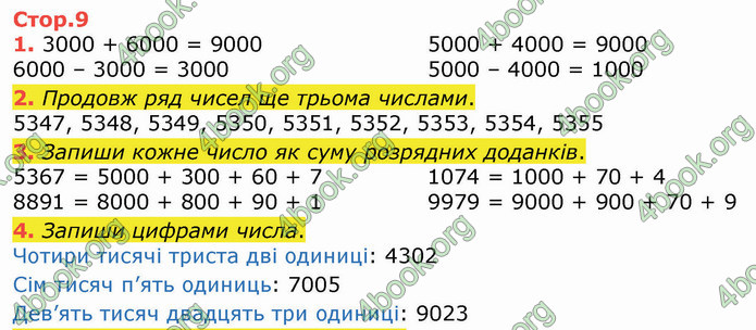 ГДЗ Зошит Математика 4 клас Листопад